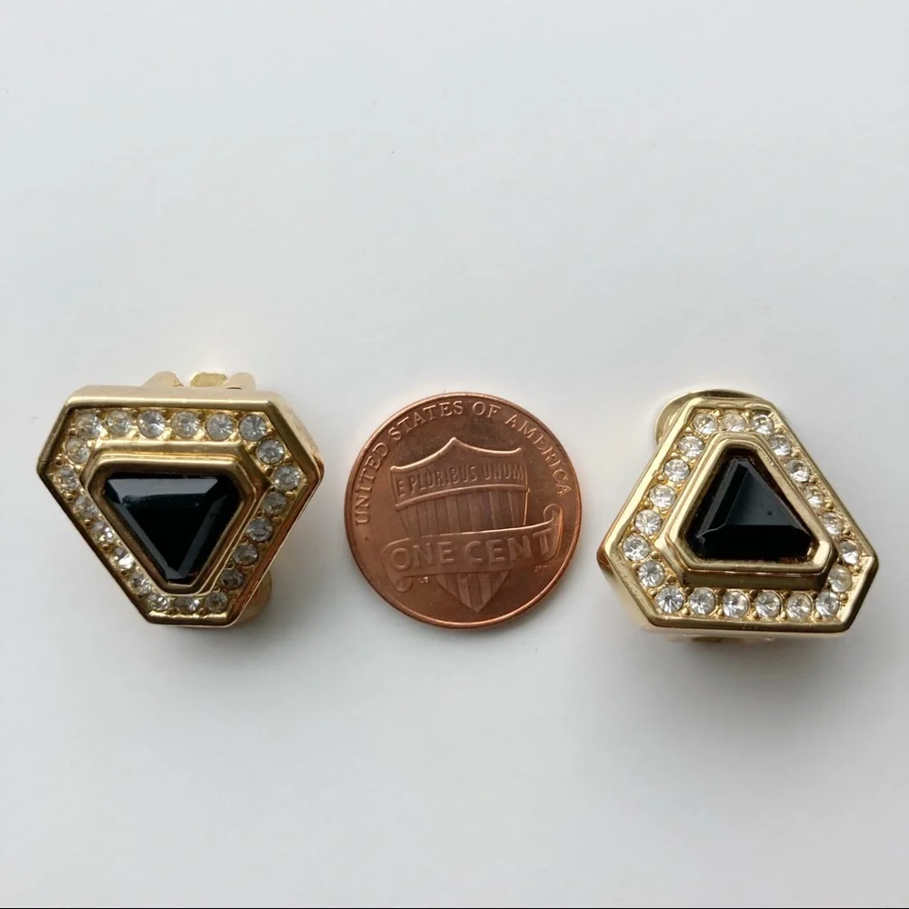 Christian Dior Vintage Clip On Earrings - Picture 4 of 12